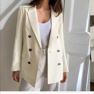 Aritzia Babaton Samuel linen blazer